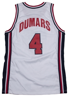1994 Joe Dumars Game Used and Signed Team USA White Jersey (PSA/DNA)